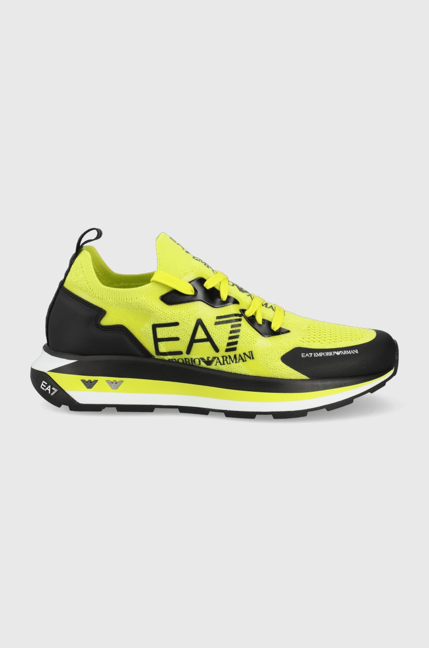 Ea7 emporio armani sneakers culoarea galben