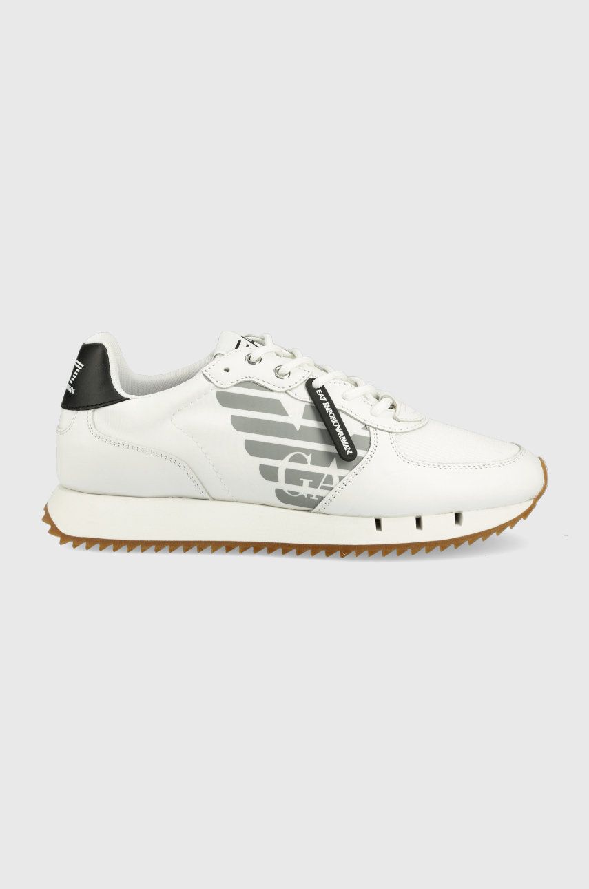 Sneakers boty EA7 Emporio Armani bílá barva - bílá -  Svršek: Umělá hmota