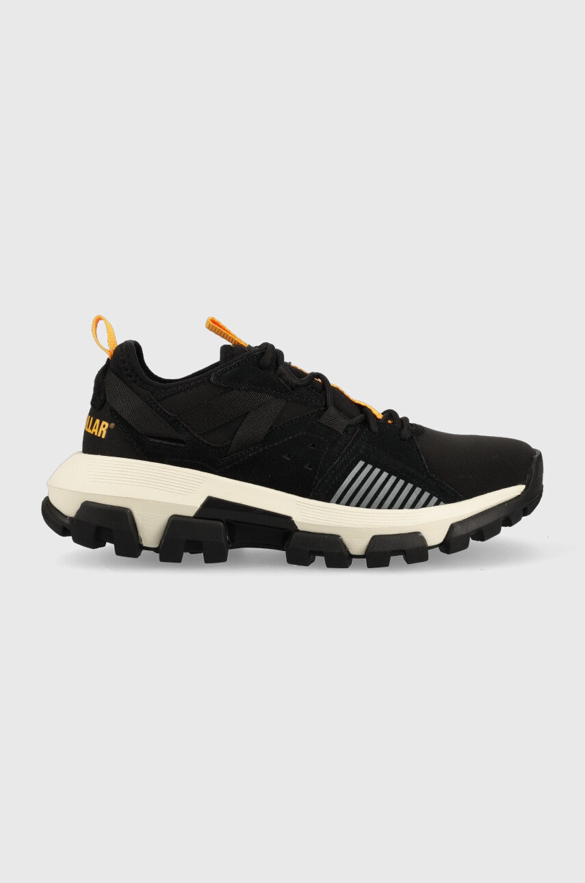 Caterpillar Sneakers Din Piele Intoarsa Culoarea Negru