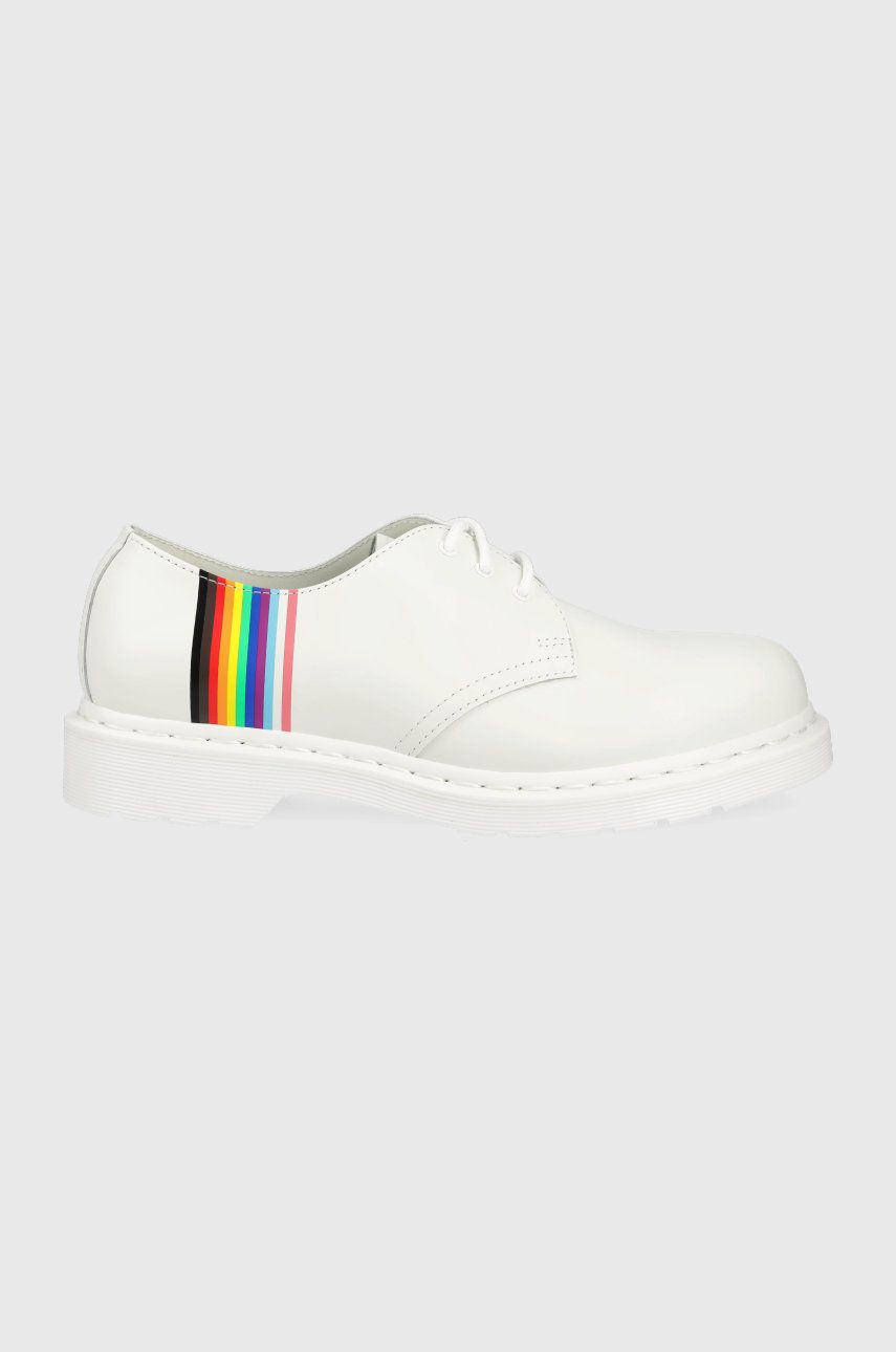 Dr. Martens pantofi de piele culoarea alb alb imagine noua 2022