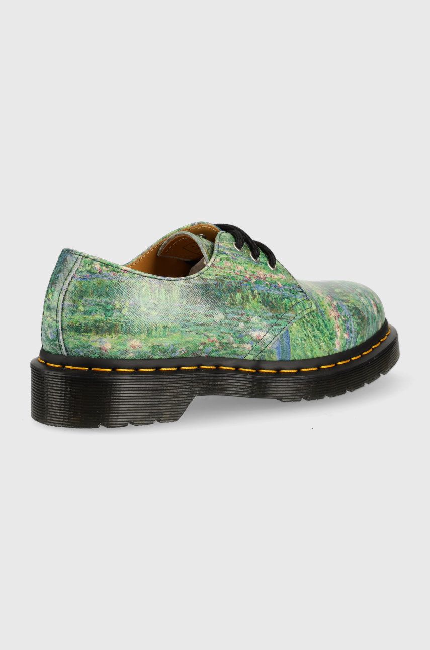 

Кожаные туфли Dr. Martens The National Gallery 1461 Lily Pond Shoes цвет зелёный