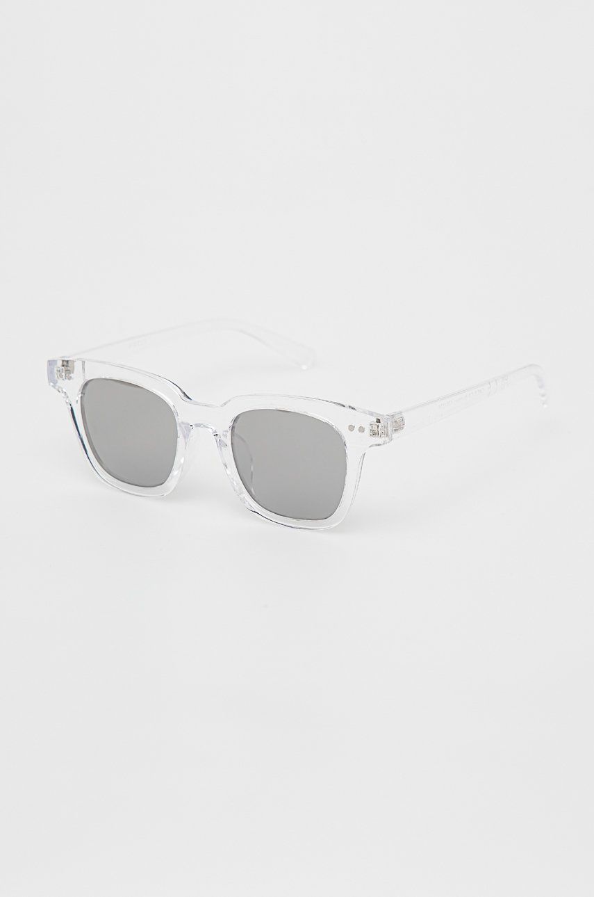 Pieces okulary przeciwsłoneczne damskie kolor biały