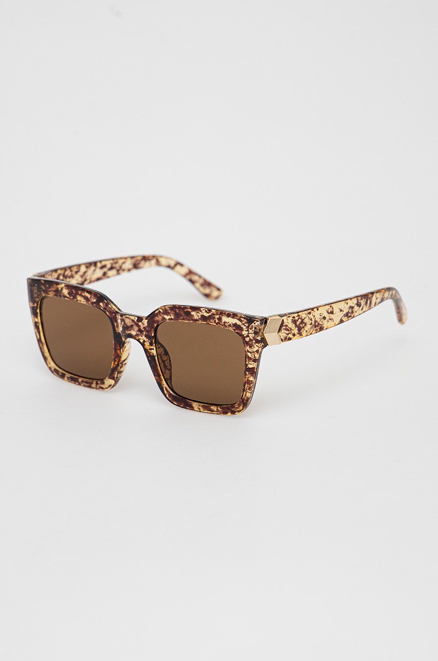 Pieces ochelari de soare femei, culoarea maro answear.ro imagine noua