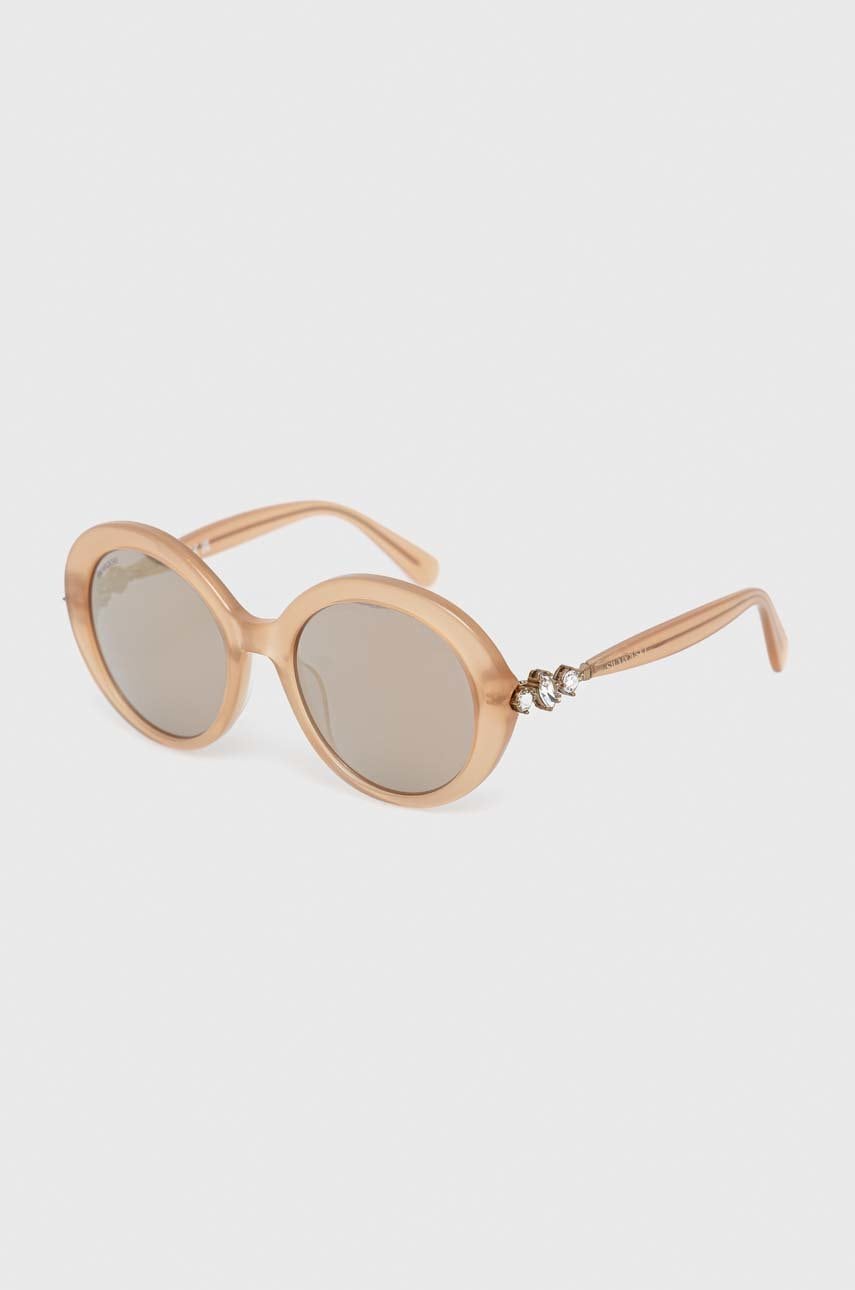 Swarovski ochelari de soare femei, culoarea argintiu