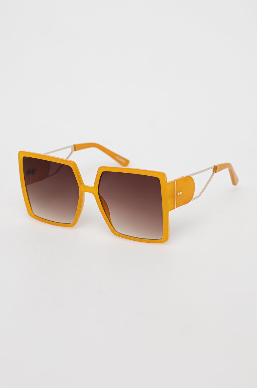 Levně Sluneční brýle Aldo Annerelia dámské, žlutá barva