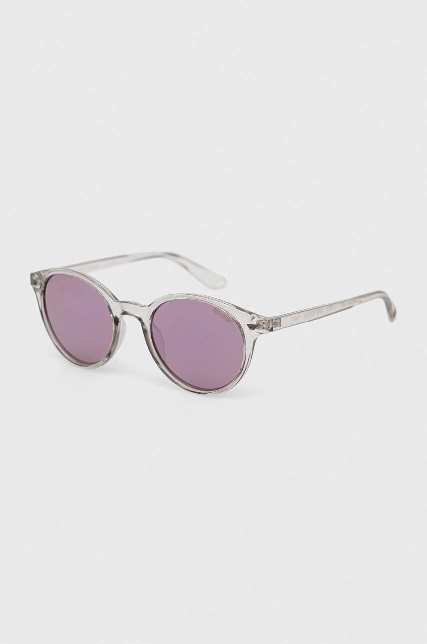 Superdry ochelari de soare femei, culoarea gri Accesorii