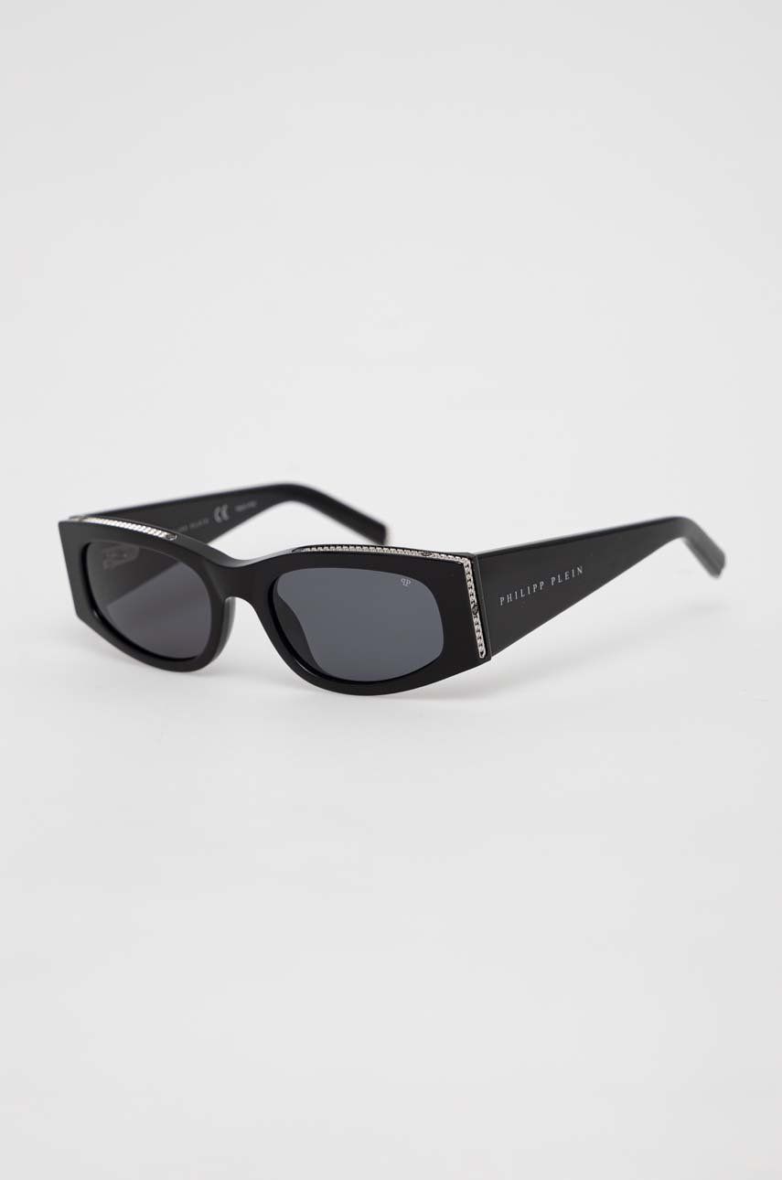 Philipp Plein ochelari de soare femei, culoarea negru image