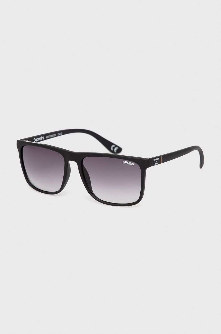 Superdry okulary przeciwsłoneczne damskie kolor czarny