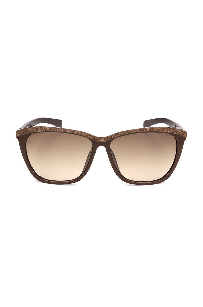Calvin Klein okulary przeciwsłoneczne damskie kolor brązowy