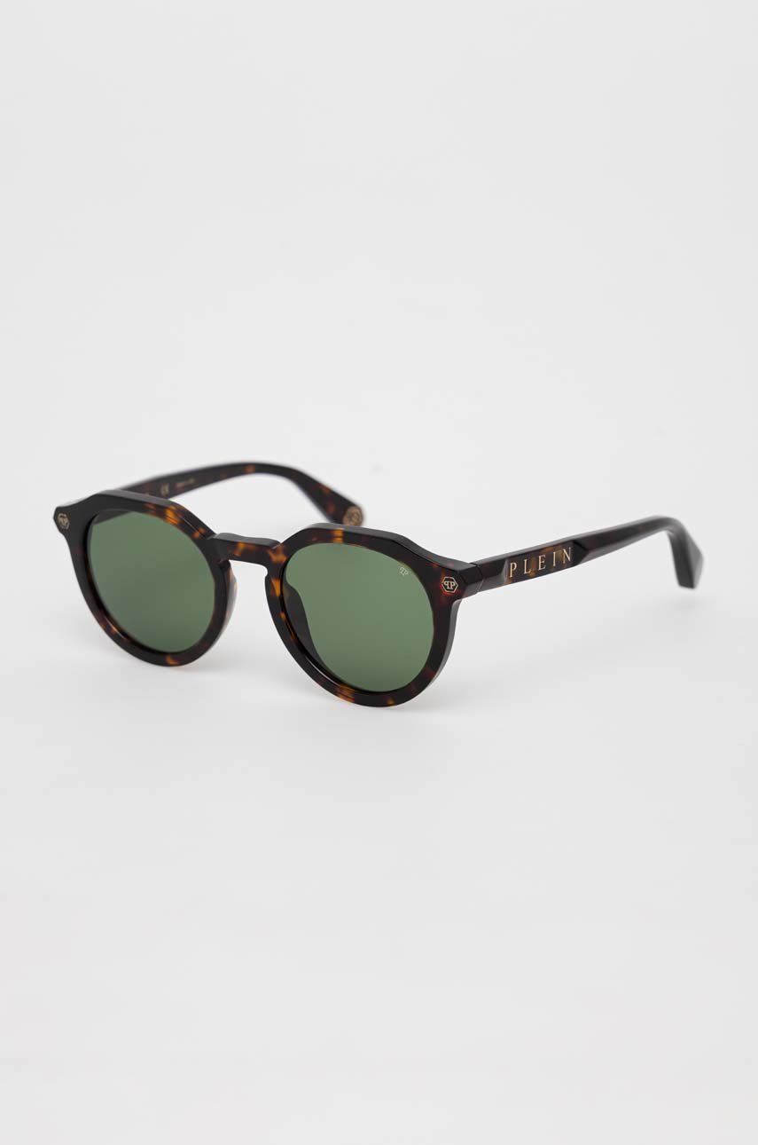 Philipp Plein ochelari de soare barbati, culoarea maro image