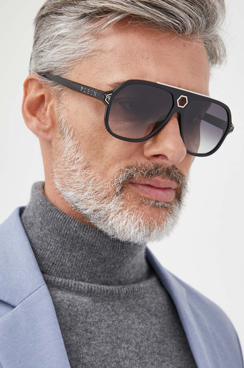 

Сонцезахисні окуляри Philipp Plein чоловічі колір чорний