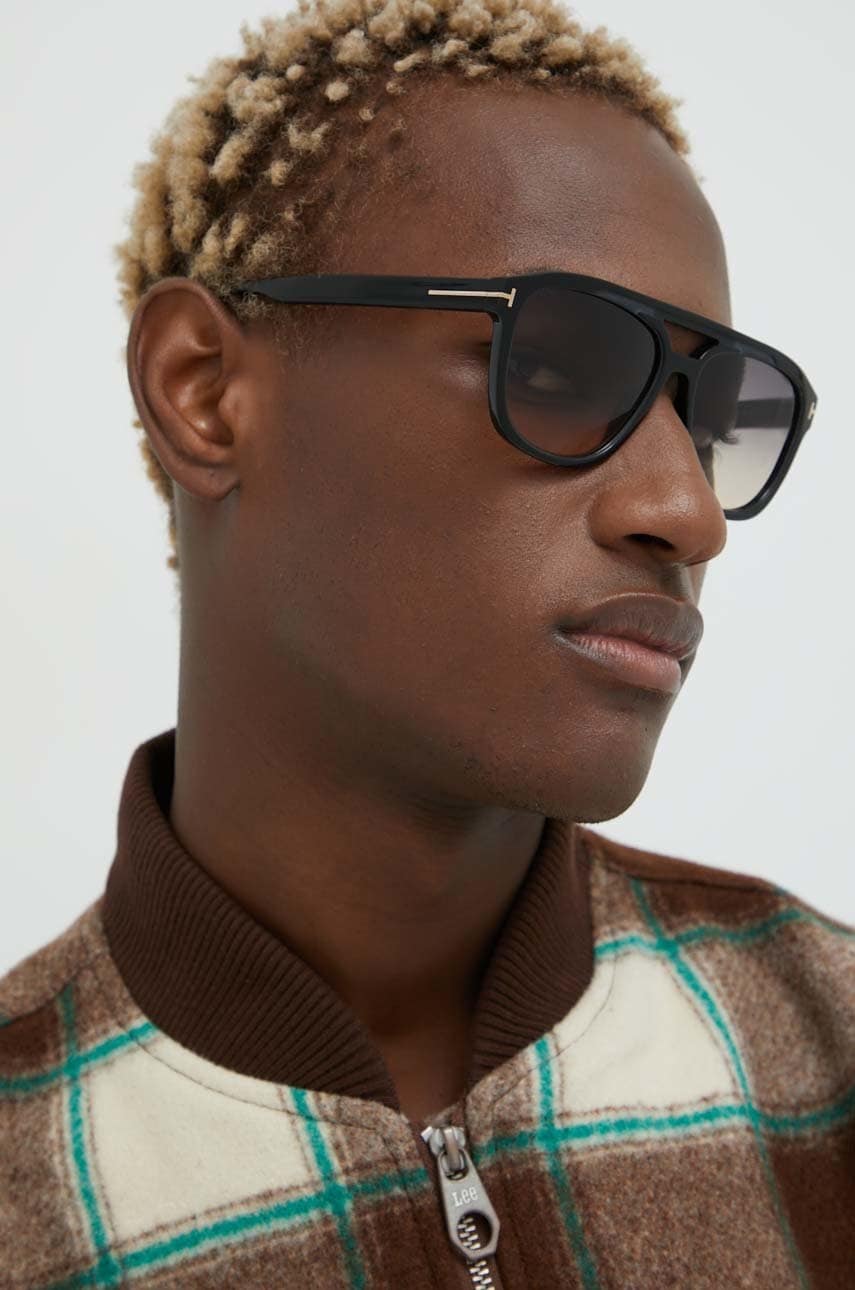 Tom ford ochelari de soare barbati, culoarea negru