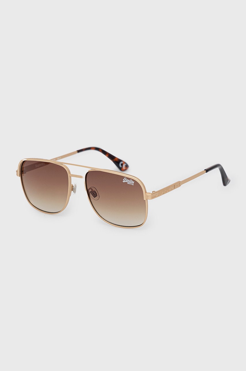 Superdry ochelari barbati, culoarea auriu