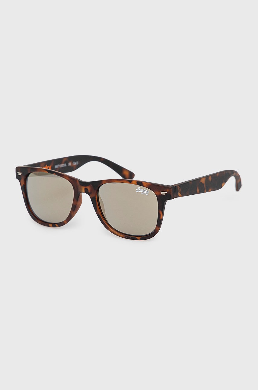 Superdry ochelari de soare barbati, culoarea maro