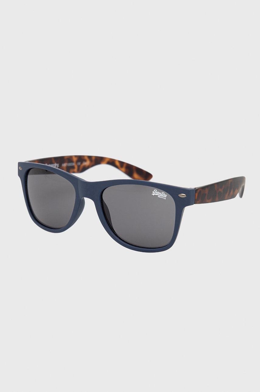 Superdry ochelari de soare barbati, culoarea albastru marin