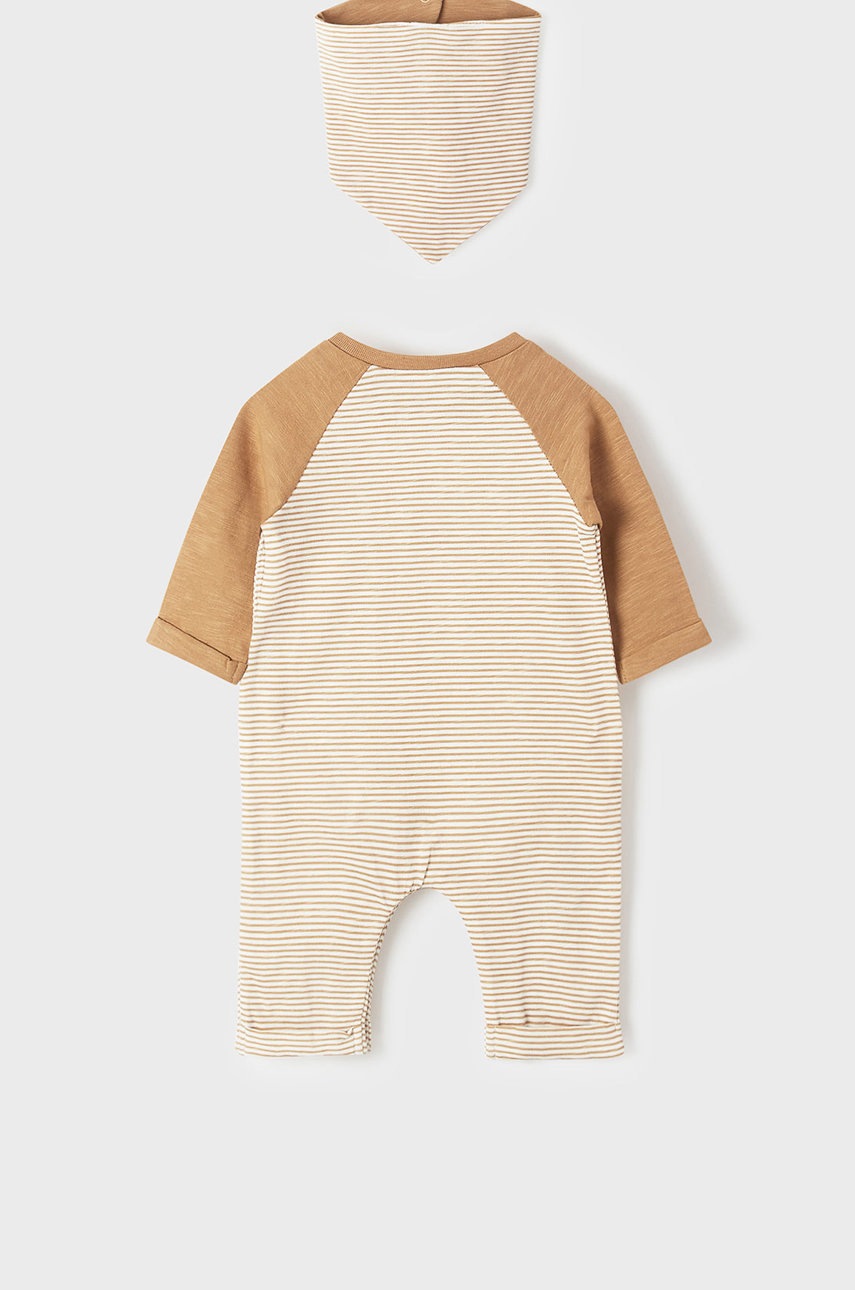 

Дитячі повзунки Mayoral Newborn колір бежевий
