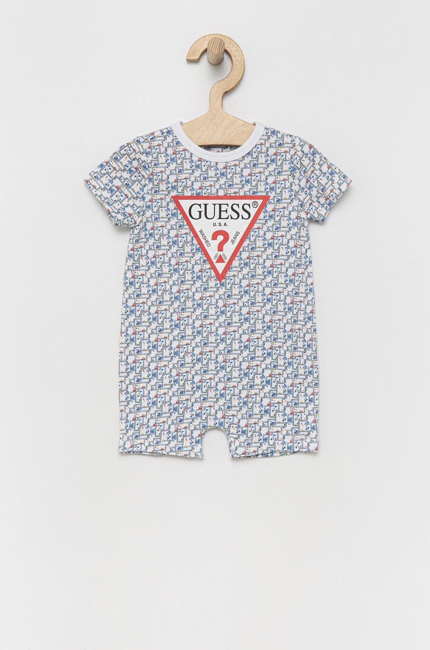 

Бебешко боди Guess в сиво, Сив