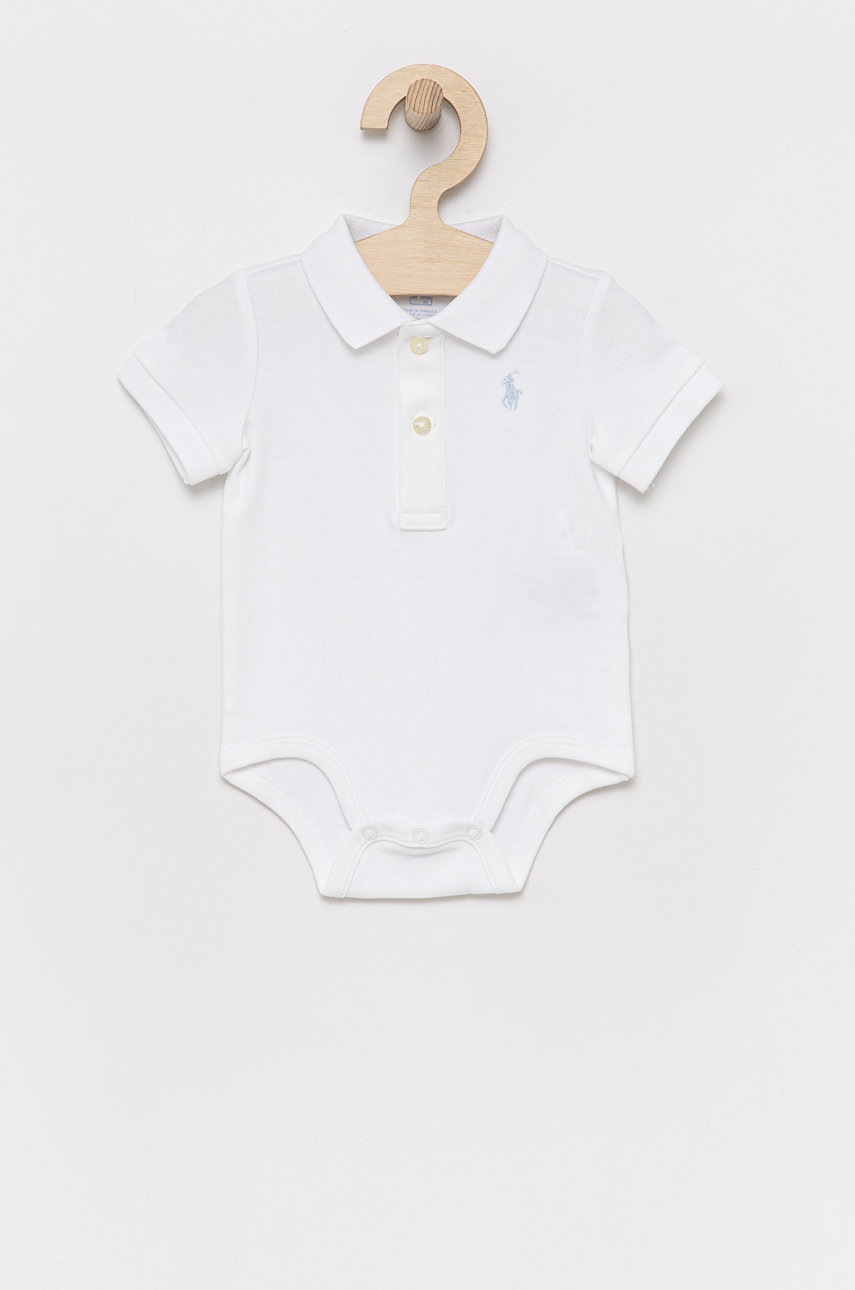 

Бебешко боди Polo Ralph Lauren в бяло, Бял