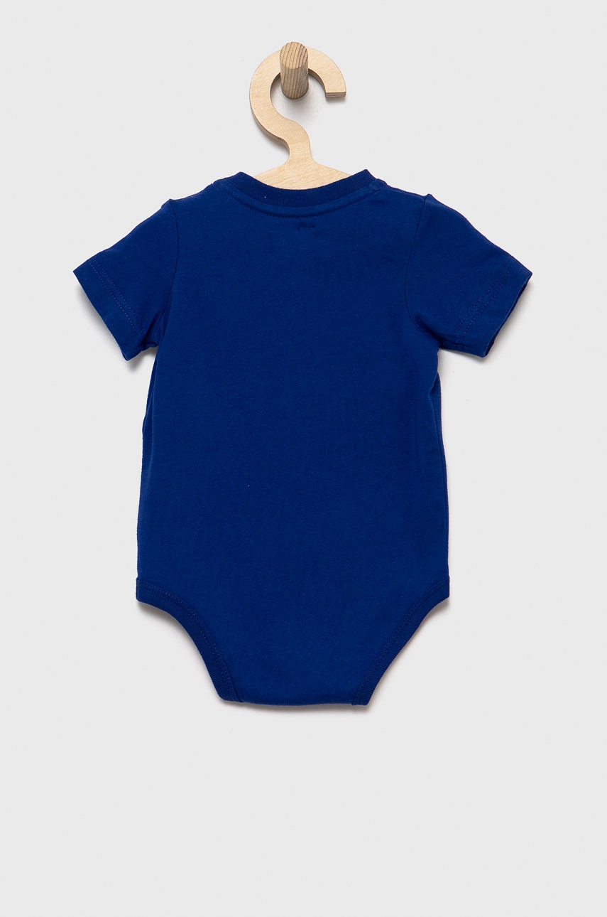 

Детское боди из хлопка Polo Ralph Lauren цвет синий
