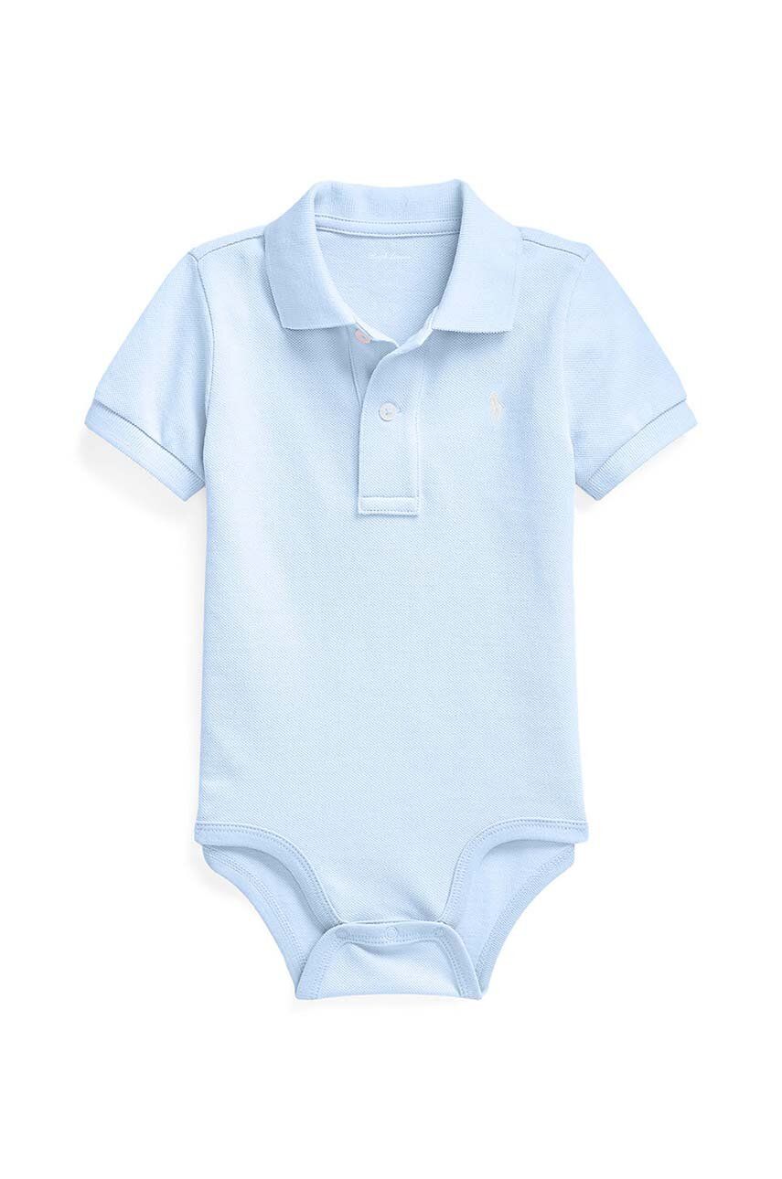 Bavlněné kojenecké body Polo Ralph Lauren - modrá -  100% Bavlna