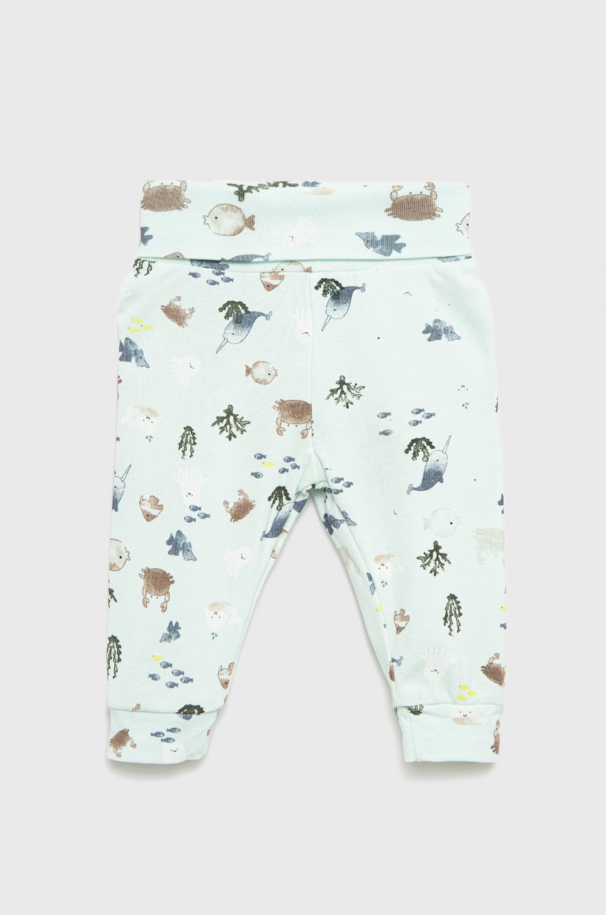 Name It pantaloni bebe culoarea verde