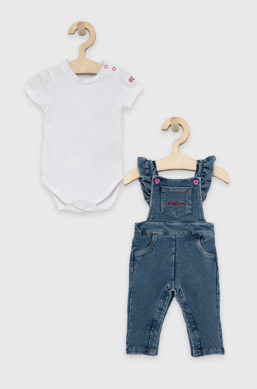 

Комплект за бебета Guess в бяло, Бял
