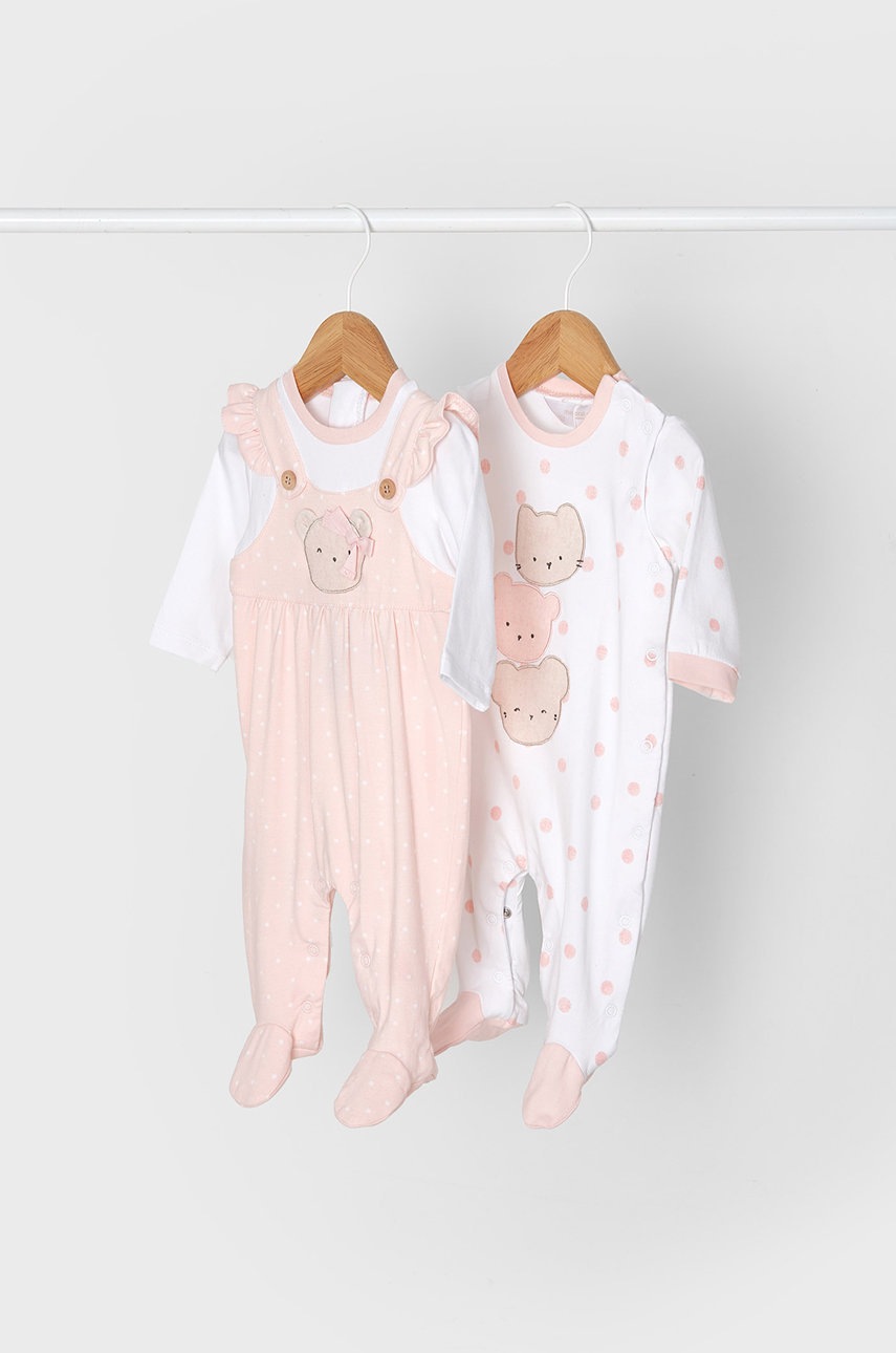 

Бебешки ританки Mayoral Newborn (2 чифта) в розово, Розов