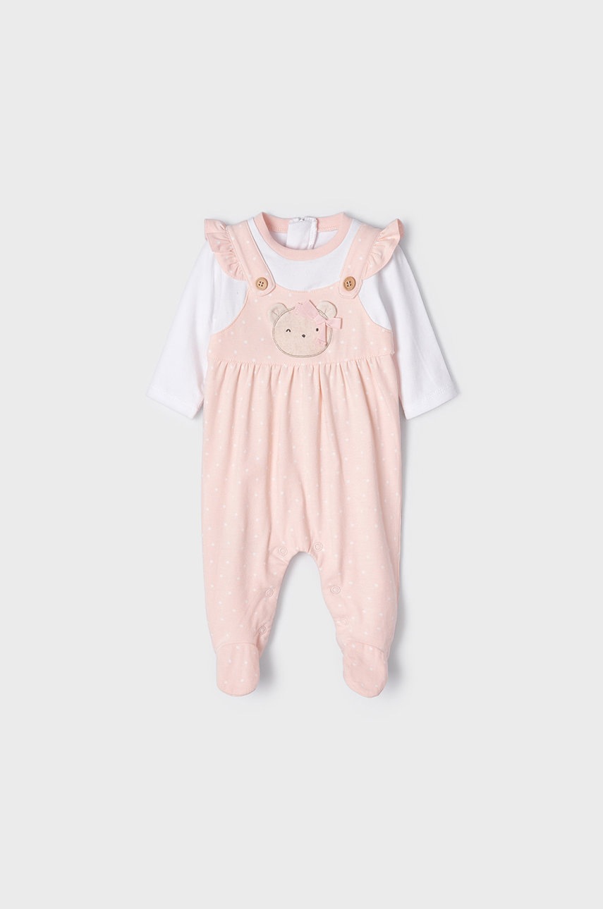 

Ползунки для младенцев Mayoral Newborn (2-pack) цвет розовый