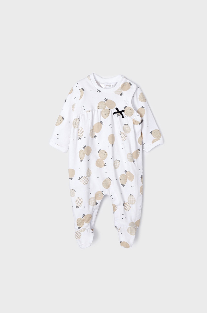 

Дитячі повзунки Mayoral Newborn колір білий