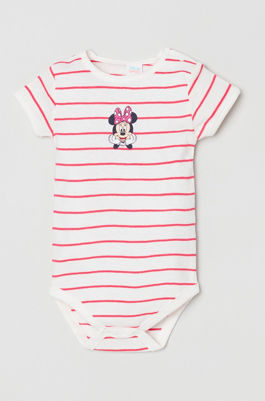 

Детское боди из хлопка OVS X Disney (2-pack) цвет белый