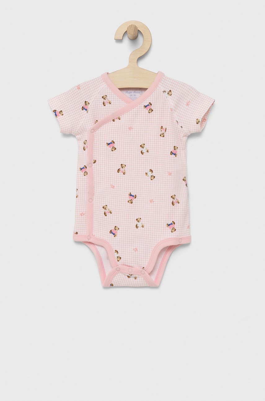 

Боді для немовлят Polo Ralph Lauren (2-pack) колір рожевий