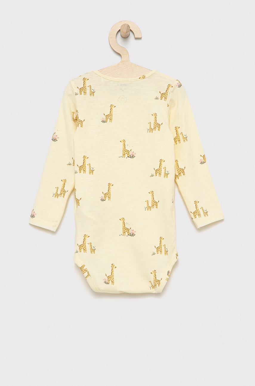 

Боді для немовлят Name it колір жовтий