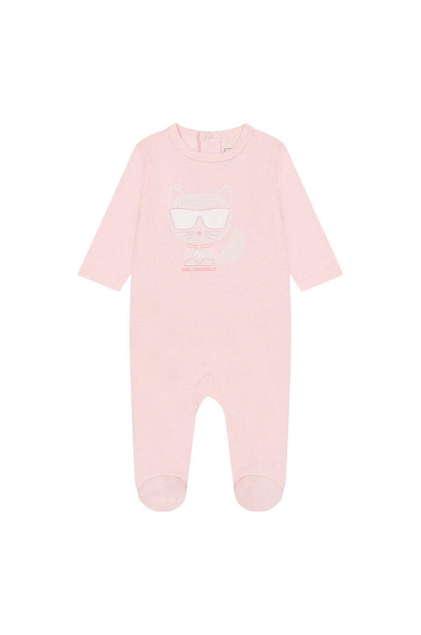 Karl Lagerfeld costum bebe culoarea roz 2023 ❤️ Pret Super answear imagine noua 2022