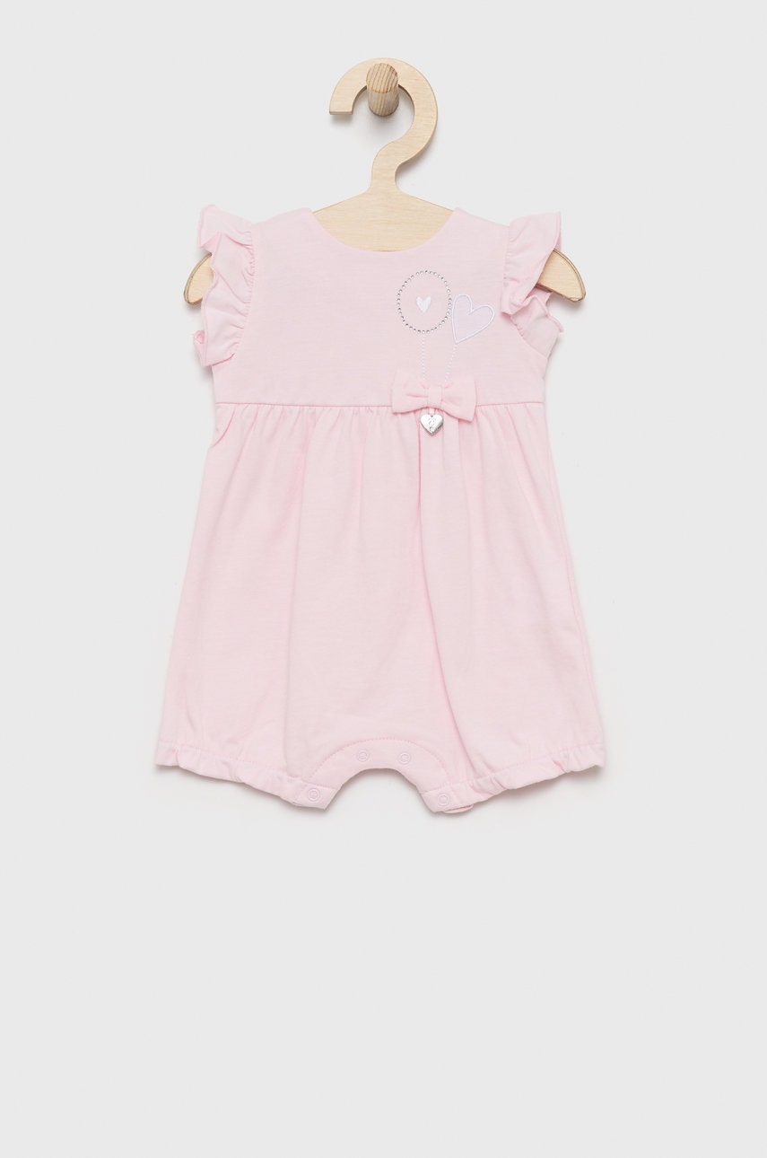 

Бебешко боди от памук Birba&Trybeyond в розово, Розов