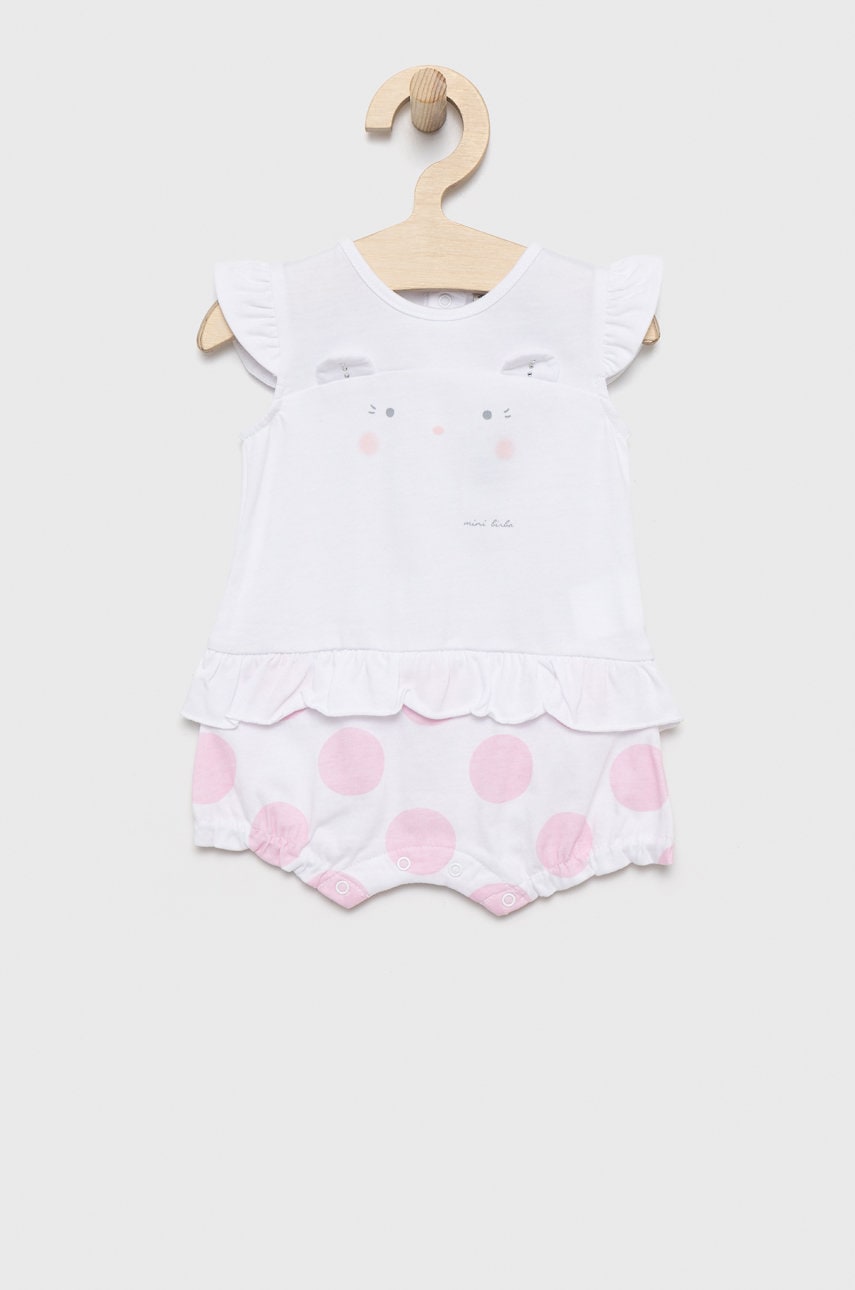 Дитяче бавовняне боді Birba&Trybeyond колір білий Дитяче бавовняне боді Birba&Trybeyond колір білий