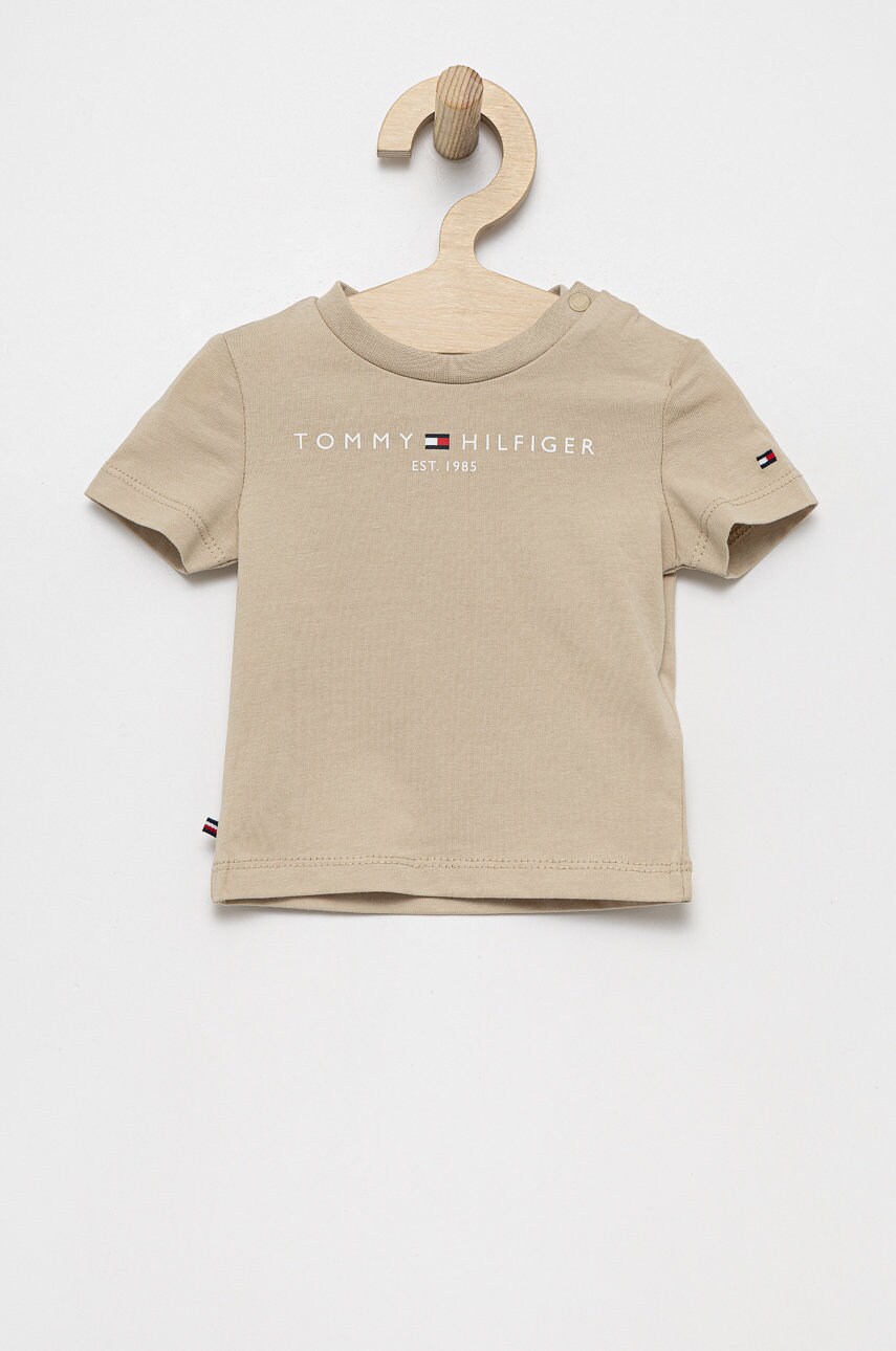 

Бебешка тениска Tommy Hilfiger в бежово, Бежов