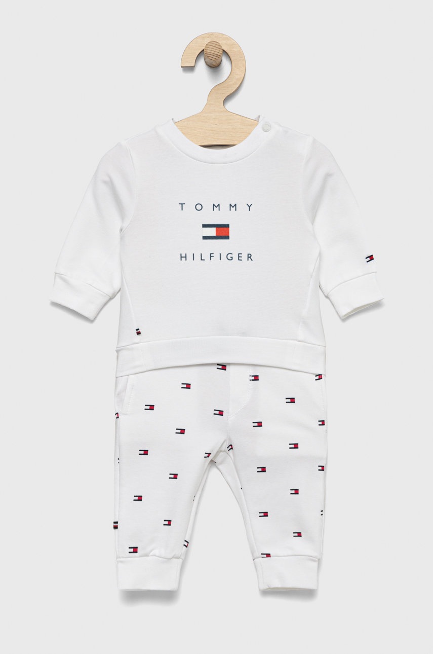 

Детски анцуг Tommy Hilfiger в бяло, Бял