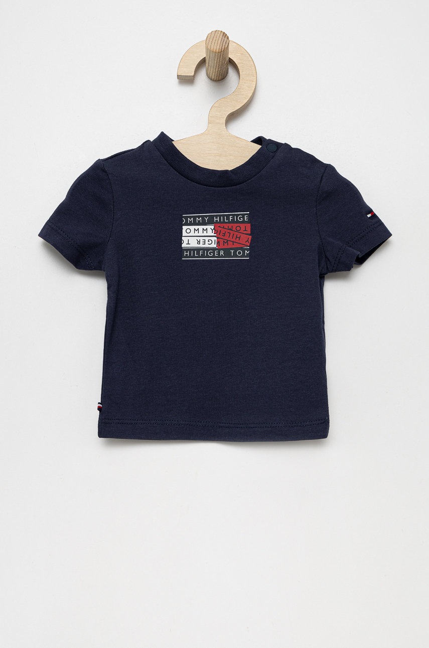 

Футболка для немовлят Tommy Hilfiger колір синій