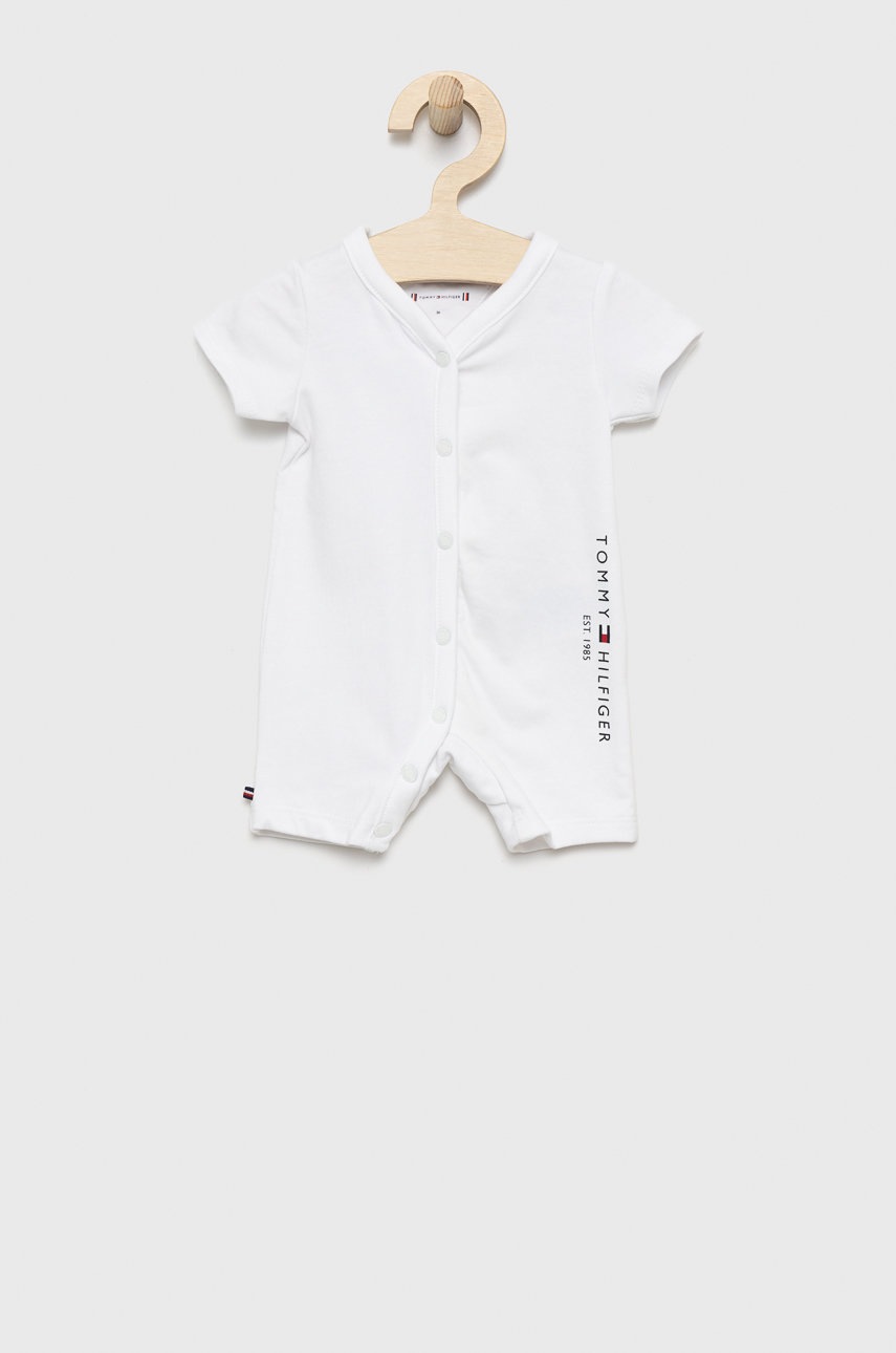 

Бебешко боди Tommy Hilfiger в бяло, Бял