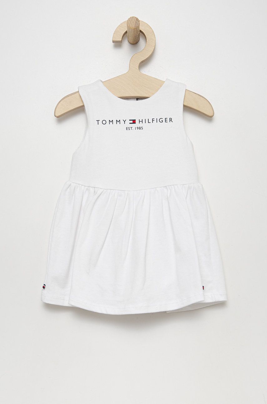 

Бебешка рокля Tommy Hilfiger в бяло, Бял