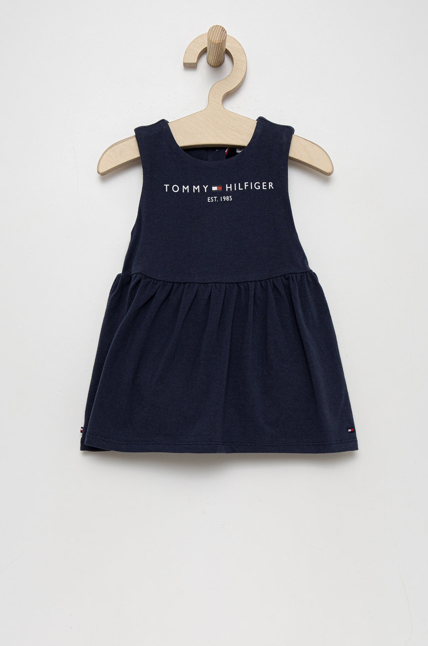 

Бебешка рокля Tommy Hilfiger в тъмносиньо, Тъмносин