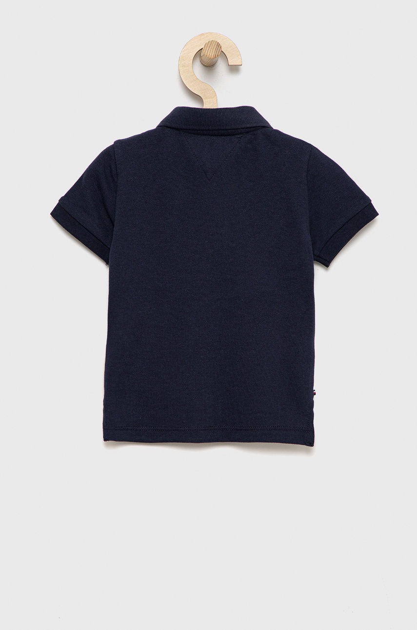 

Дитяче поло Tommy Hilfiger колір синій