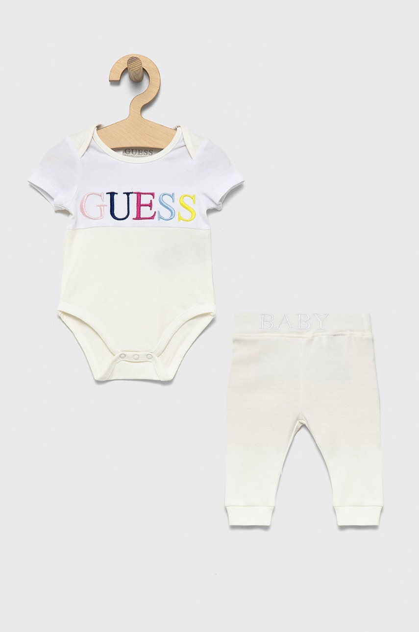 

Комплект за бебета Guess в бяло, Бял