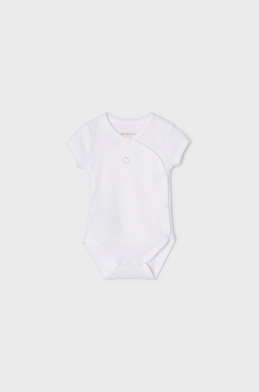 

Бебешко боди Mayoral Newborn в бяло, Бял