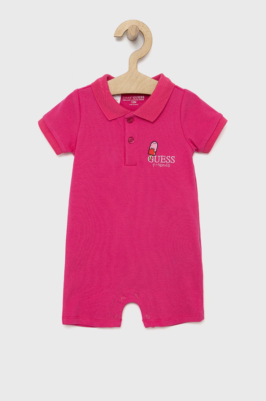 

Бебешко боди Guess в розово, Розов