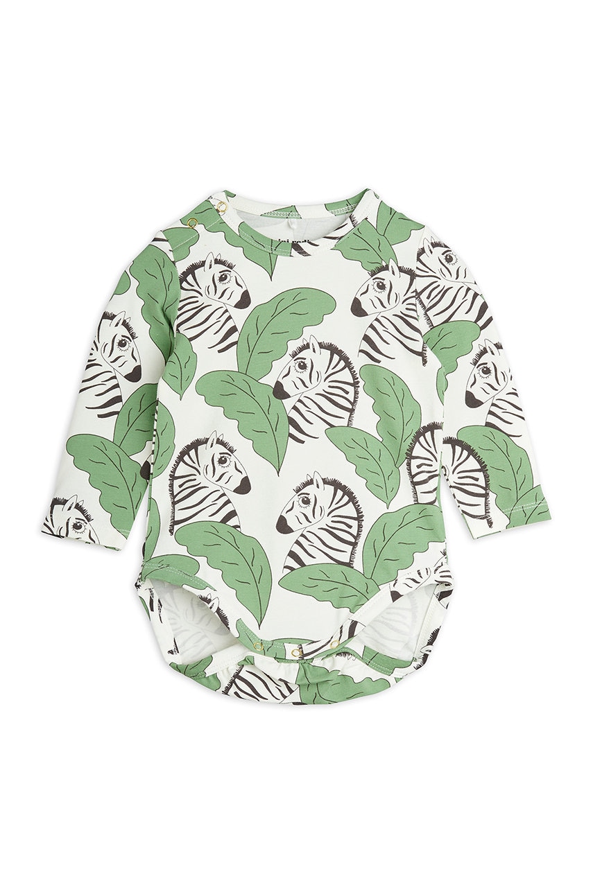 Mini Rodini body bebe culoarea verde
