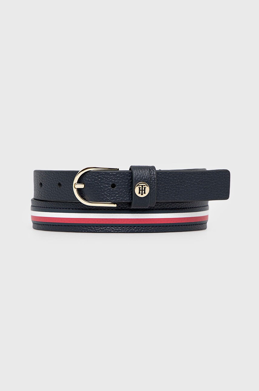 

Кожен колан Tommy Hilfiger дамски в тъмносиньо, Тъмносин