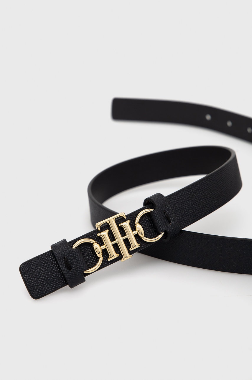 

Кожаный ремень Tommy Hilfiger женский цвет синий
