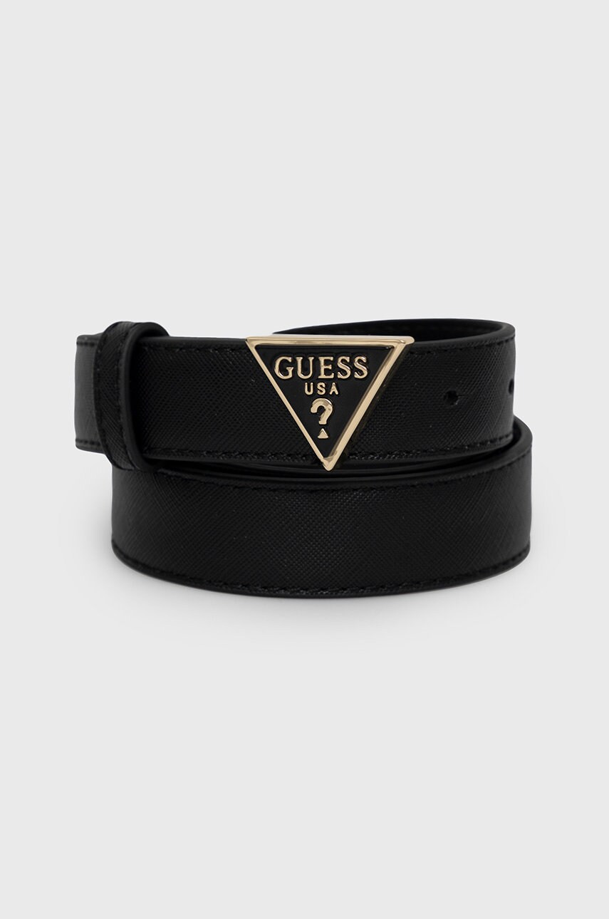 

Колан Guess дамски в черно, Черен