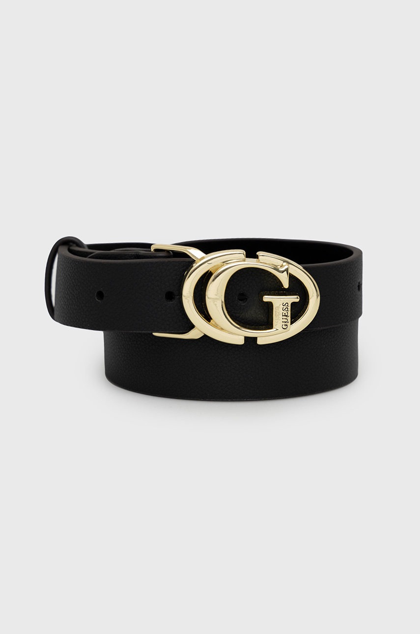 

Колан Guess дамски в черно, Черен